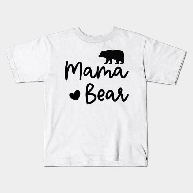 Mama bear Kids T-Shirt by snowshade